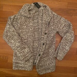 Sigrid Olsen Button Up Collared Sweater